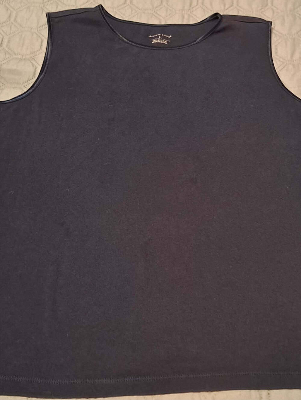 Christopher & Banks Navy Sleeveless Tank Top L